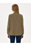 Khaki Modal Blend Comfort Fit Long Sleeve Shirt 50318219-Vr027 - 5
