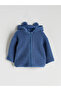 Hooded Baby Boy Plush Cardigan