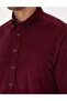 Burgundy Regular Fit Long Sleeve Shirt 50310139-Vr177 - 7