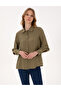 Khaki Modal Blend Comfort Fit Long Sleeve Shirt 50318219-Vr027