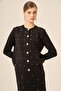 Women's Stone Detailed Two-Piece Set Black 20752 - 3
