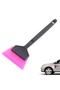 Mini Handle Silicone Squeegee Ragle Glass Film Pulling Application Apparatus 6X16Cm Black Pink
