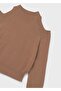 Girl's Shoulder Detailed Turtleneck Sweater 7312 - 6