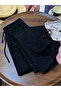 Shiny Stone Detail Black Baggy Sweatpants - 5