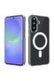 Samsung Galaxy A55 Case Non-Yellowing Magsafe Mica Lightweight Hard Glossy Transparent Cover