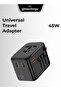 45W 4-Port Universal USB Adapter – Fast Charging, Sleek Black