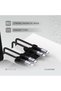Livia Detachable Magnetic Cable Management, 5 Magnetic Heads, N52 Magnet, Black - 5