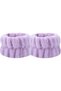 Colorful Towel Wrist Washing Band Athlete Spa Wristband 2 Pairs Lilac