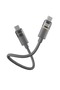Luno USB-C to USB-C Cable, 100W Power Delivery, 1m, 480Mbps, Silicone, Smokey Gray - 2