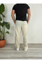 Baggy Fit Trousers in Linen Blend with Elasticated Waistband - 5