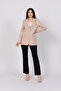 Women's Beige Classic Look Single Button Blazer Jacket Stylish Daily Comfortable 8614 - 2