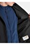 Tb0A44P60011-Winnick Waterpro Jcket Black Hooded Collar Regular Fit Men's Raincoat - 3
