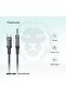 USB-C to AUX Braided Cable, 1m Length, 10,000 Bends Lifespan, Stable Signal – Black - 3
