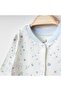 Hospital Release Jumpsuit Newborn and 3-6 Months Blue Floral Pattern Cotton Jumpsuit Set Gift - 3
