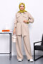 Modal Suit with Stone Pocket and Waist Belt - 2