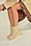 V361197002 Women's Leather Suede Wedge Heeled Boots - 3
