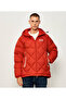 Men's Quilted Hooded Water-Repellent and Breathable Fabric Duck down Filled Red Coat