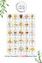 Set of 6 with Labels Gift with Self-Covering Lid 1150ml. Square Storage Container - Microwave and Freezer Safe - 4