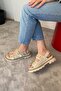Women's simya cream double strap capsule detailed thick sole orthopedic sandal cream - 3
