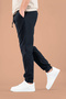 Men's Jogger Pants Elastic Waist Drawstring Cotton Casual Boyfriend Pants - 5