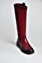 V312513560 Burgundy Rustic Low Heeled Women's Boots - 5