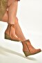 V361196802 Tan Suede Wedge Heeled Women's Boots - 3