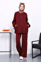 Plum Sequined Tunic Trouser Set