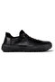Men Black Practical Sock-Fit Lace-Up Leather and Suede Detailed Sneaker Shoes Peu Serra - 2