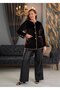 Large Size Goose down Piped Detail Jacket - 2