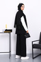 Black Vest Set Tunic Pants Triple Set - 4