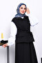 Black Pocket Vest and Skirt Bondit Set - 3