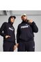68257216 ESS No. 1 Logo Hoodie TR N Siyah Kapüşon Yaka Lastikli Bel Regular Fit Baskılı Erkek Sweats