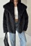 Soft Textured Fur Coat - 7