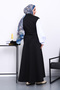Black Pocket Vest and Skirt Bondit Set - 4