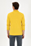 Men's Regular Fit Polo Collar Yellow Basic Sweatshirt 50307757-Vr094 - 5