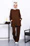 Brown Side Pocket Shoulder Piece Bottom piped Modal Set