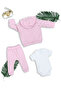 Baby Girl 3-Piece Set Cotton Fabric - 4