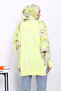 Yellow Houndstooth Patterned Cold Yarn Knitwear Tunic - 4