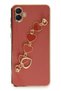 حافظة NRTMSA لهاتف سامسونج جالاكسي A04E من السيليكون (165113) - أحمر