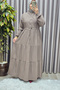 Women's Hijab Clothing Plus Size Seersucker Dress