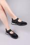 Madre Velcro Suede Paneled Parachute Ballerina Black - 7