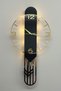 Long Rectangular Clock SARKAÇLI IŞIKLI 65cm SİYAH GOLD - 4