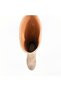 Beige Suede Flat Heel Below-The-Knee Women's Boots – 2 cm Genuine Leather Lining, Winter Long Boots - 6