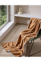 Caureo Jacquard Cotton Tv Blanket - Beige/Ecru - 130X170 cm - 2