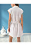 Women's Regular Fit Shirt Collar Front Zipper Closure Sleeveless Modal Mini Dress - 5