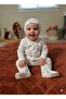 3 Piece Heart Printed Baby Set (0-3) Months - 3
