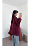 Oversized Burgundy Blazer - 2