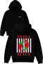 Extra Spicy Design Printed Oversized Black Hooded Sweatshirt