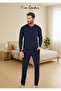 Men's Clothing 100% Cotton 3-Piece Boxed Robdöşambr & Long Sleeve Pajama Set (Modal Boxer Gift) - 3