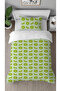 Kiwi Kiwi Fruit Green Patterned Printed Specially Designed Single Modern Stylish Duvet Cover Set Without Sheets